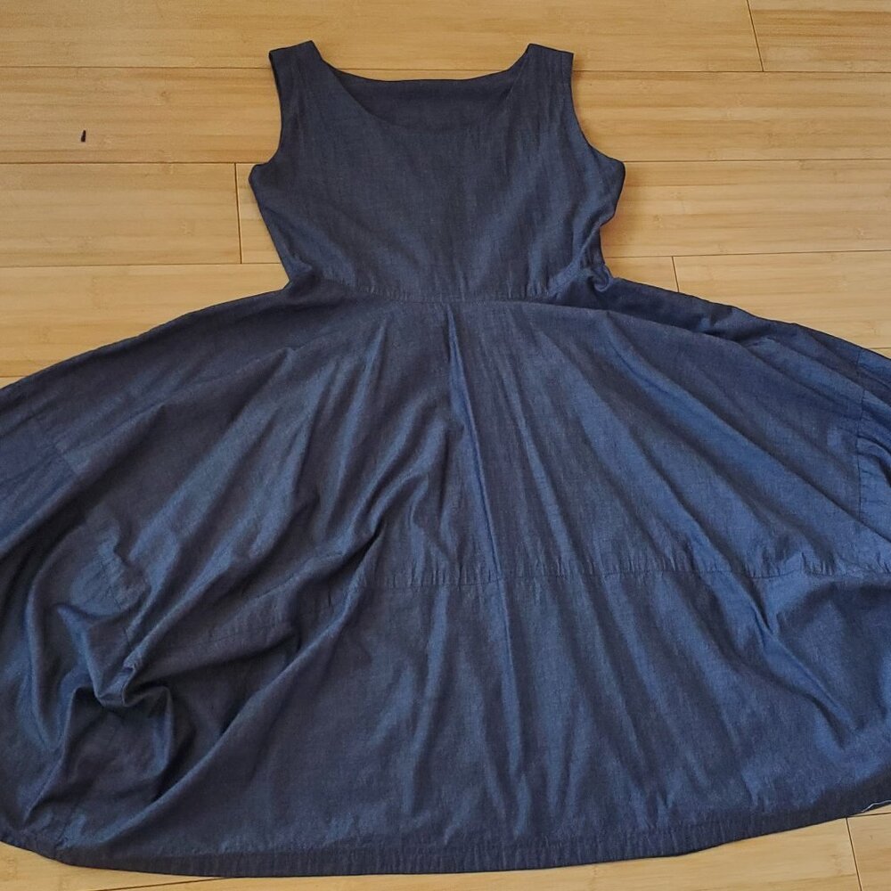Handmade Vogue Grey Chambray Dress